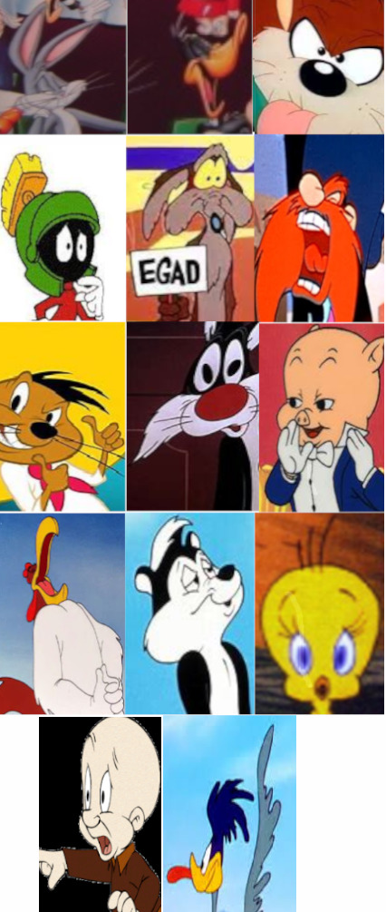 Elmer Fudd Jessica Rabbit Yosemite Sam Looney Tunes Who Framed