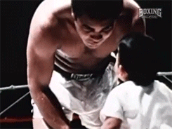 its-a-different-world:  hopeful-melancholy:  Muhammad Ali   I am slain 
