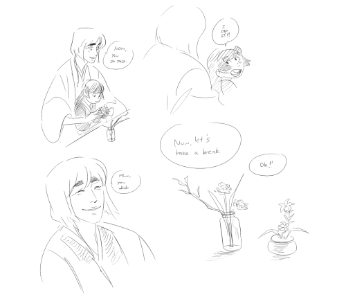 seaweed-ambassador:a bunch of kiyonemu doodles from earlierjust an au where mayuri’s dead and nemu’s