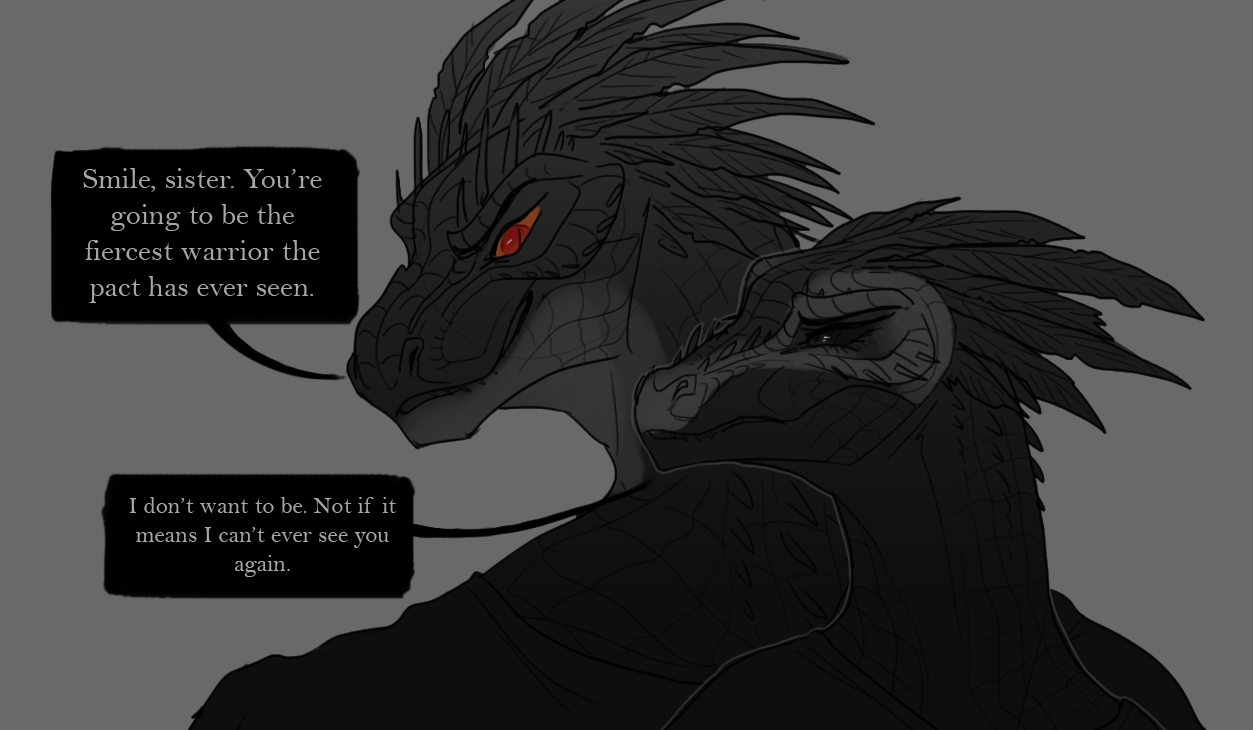 keepeith: my two argonians, Smiles-Like-Crocodile and Awakens-With-Crows! they’re