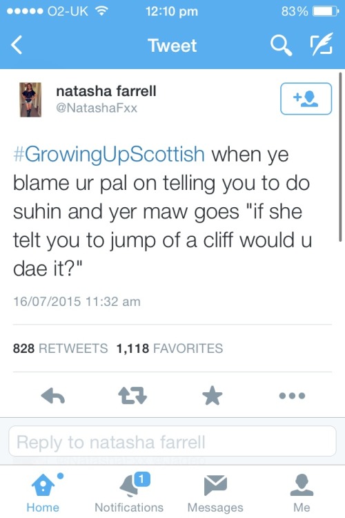 misshnoodles:#GrowingUpScottishI&rsquo;m not even Scottish and that last one was still my fuckin