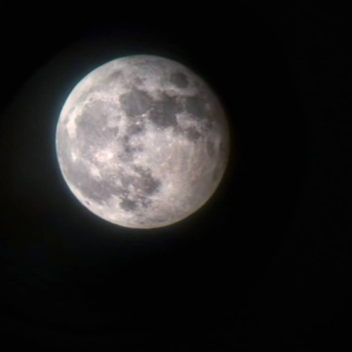 Bet you ain’t got a telescope tho….full moon tonight/tomorrow. There’s probably a