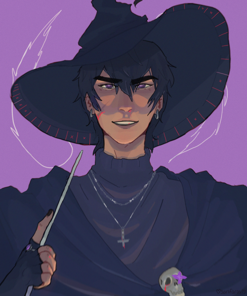 sanifaras:witchy keith bc halloween is in a couple weeks