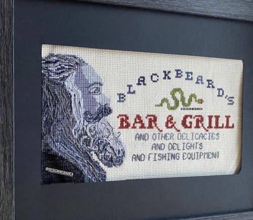 Blackbeard’s Bar &amp; Grill stitched and designed by CenturyGothicFashion.&ldqu