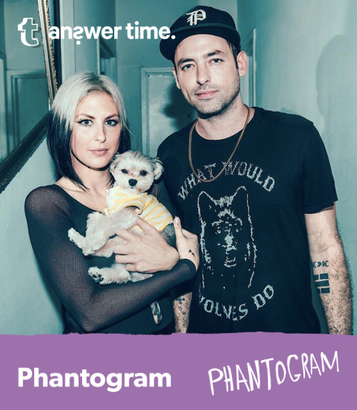 phantogram:  Tomorrow we are hosting a Tumblr #AnswerTime session live from Boulder, CO before our @