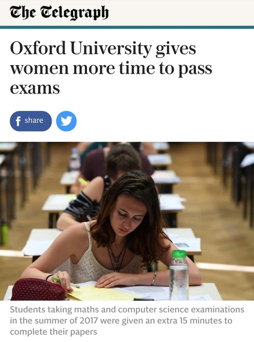 thespectacularspider-girl: alaija: yourownpetard: cisnowflake: libfas: Oxford claims women can&rsquo