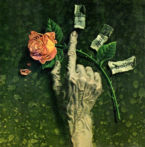 art-of-illlustration:William Teason - The Moving Finger, 1968.
