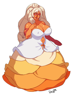 lilirulu: Jasper in Rose’s Dress because I wanted to draw it  Made with Manga Studio 5 Pro | My Commissions [Open] | My Patreon 