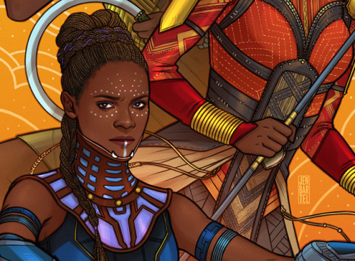 jenbartel:Wakanda Forever ✊Women of Wakanda print debuting at ECCC next month, available at http://j