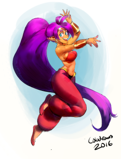 colodraws:  shantae boi(twitter version)