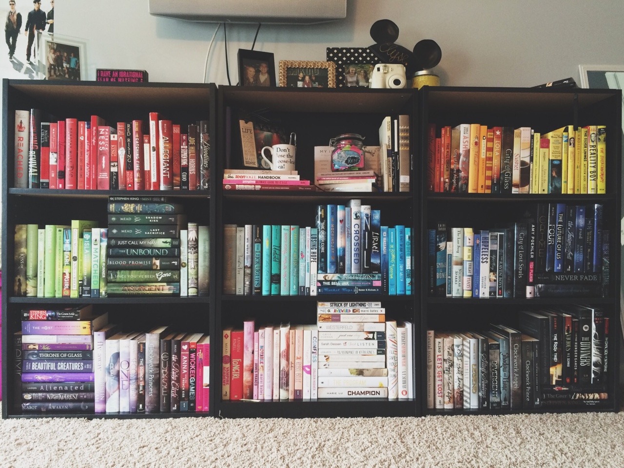 bottombookshelf:  I got a new bookshelf, so that called for some reorganization!