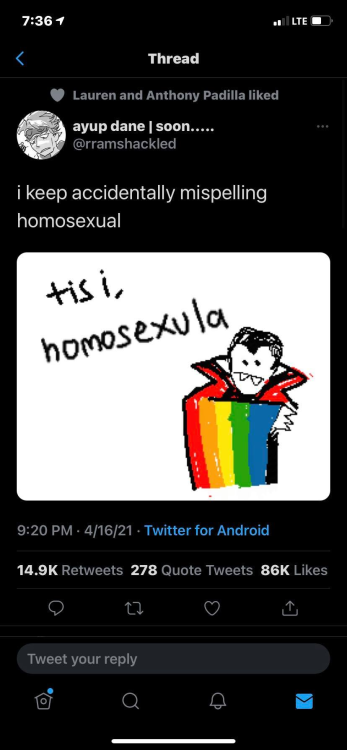 justlgbtthings:my-gender-is: My gender is Homosexula