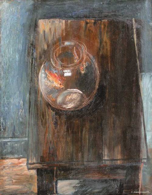 amare-habeo:Yuri Annenkov (Russian, 1889 - 1974) Goldfish, N/D