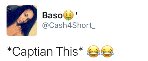 itsmsbitchtoyou: perfectionistdia:  eat-rice-first:  💀  “Captian”   “Bitch