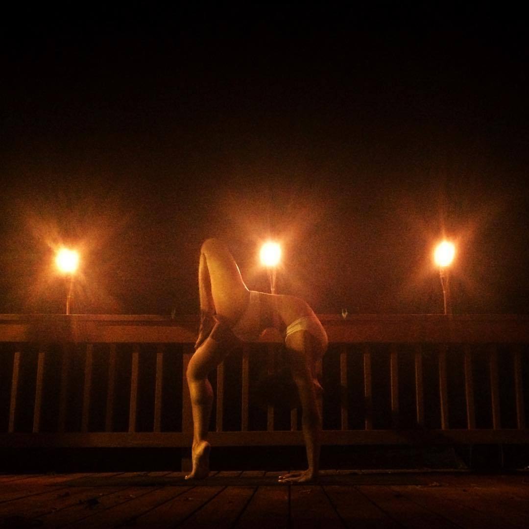 jesstaras:  Things that go bump in the night. #YogaAfterDark