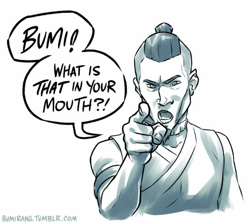 bumirang:Poor Uncle Sokka, still traumatized from the Cave of Two Lovers, I see…Hey, go follow my Av