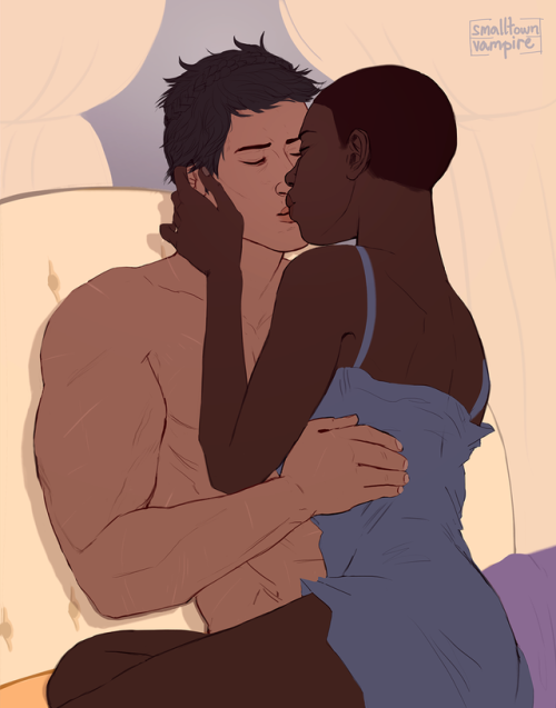 smalltownvampire:…and they kissed! ✿