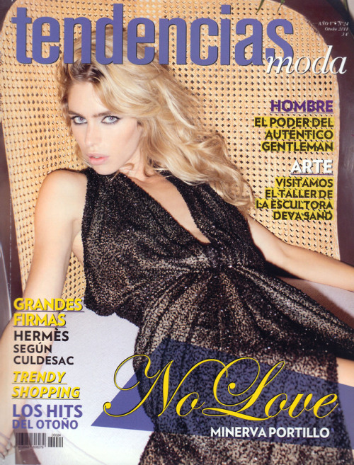 Minerva Portillo. Cover Tendencias Moda-24. Fall 2011Fotografía: Josep AlfaroStyling: Minerva