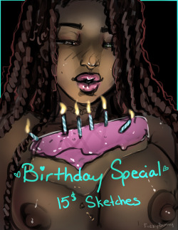 fuzzybunny-draws:  Yo! Soooooo my birthday