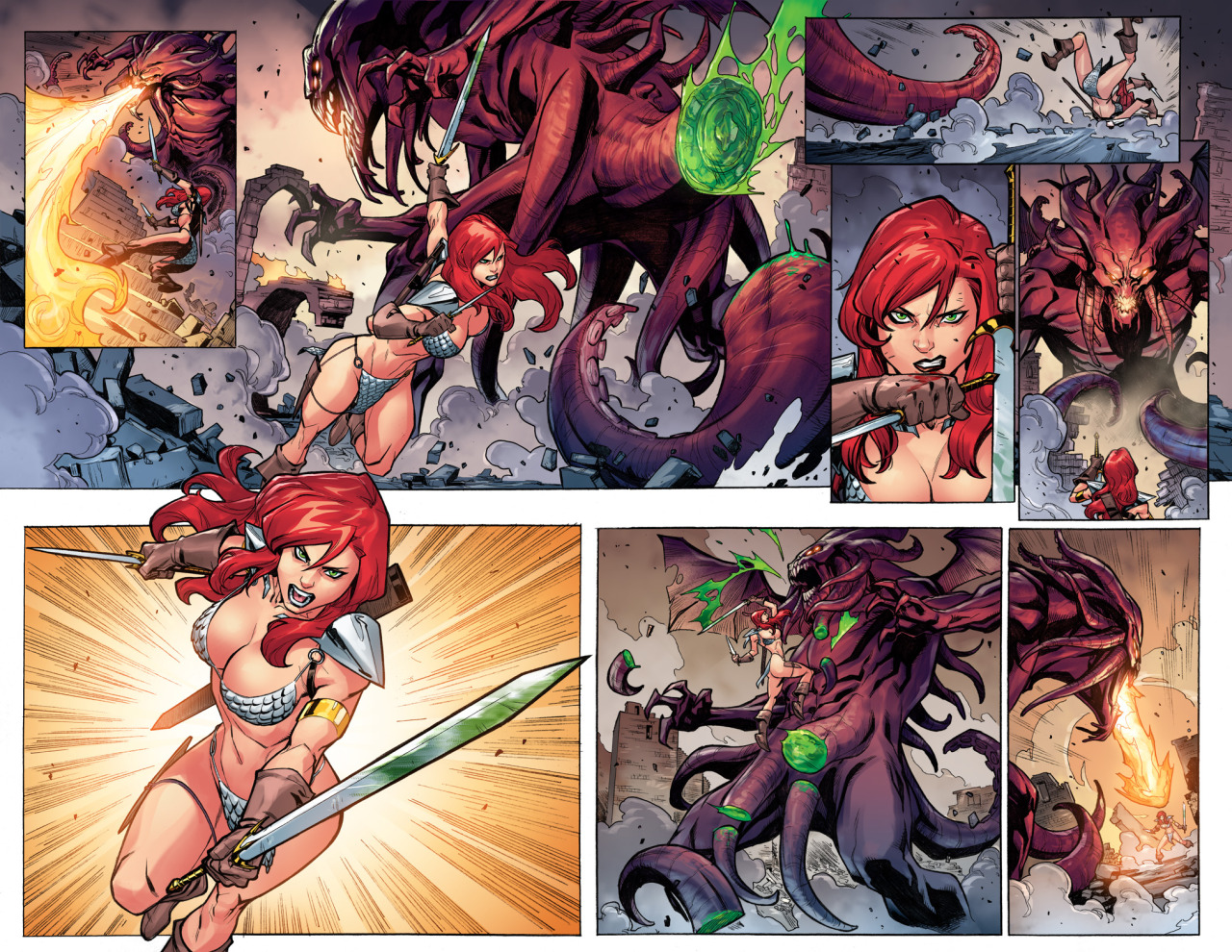 Heeey! Dynamite went back to the basics with Red Sonja.Remember last year that Gail