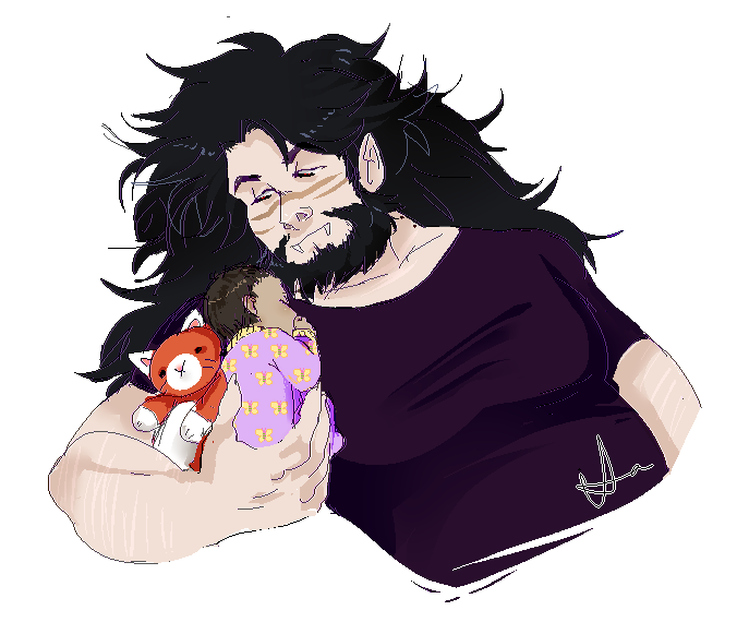 it-a:  first art of 2016 is monster dads Baby in the first image,Jake, DJ, and Dax