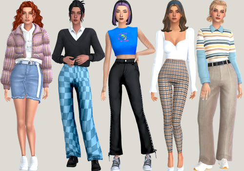 January 2022 CC Haul!(CC links starting from left to right)Thank you to all the amazing CC creators!