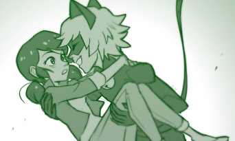 unluckychxt:  I’m Chat Noir, at night I rule.                      