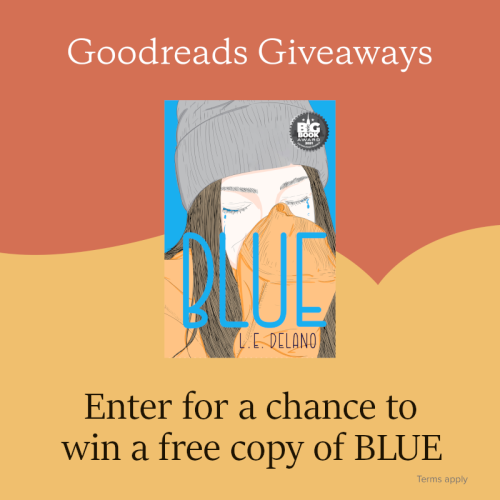 Goodreads Giveaway for BLUE! Enter now for a chance at one of 20 Kindle copies. https://www.goodread