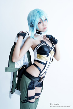 cosplayeverywhere:  Sword Art Online (ソードアート・オンライン) ~ Shino Asada (朝田 詩乃 - Sinon) 1, 2, 3. 