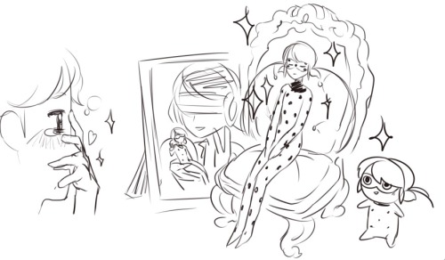 sorarts:  terrible terrible doodles from a convo with @mirthalia and @caprette about the Angelic Layer AU