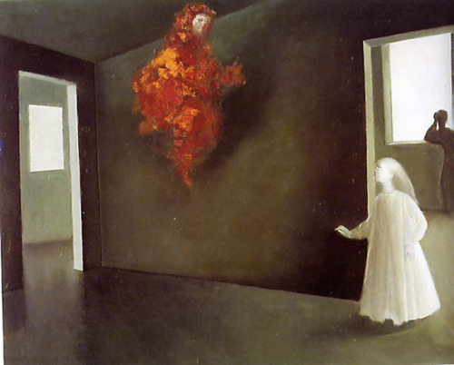 surrealismart:Red Vision1984Leonor Fini