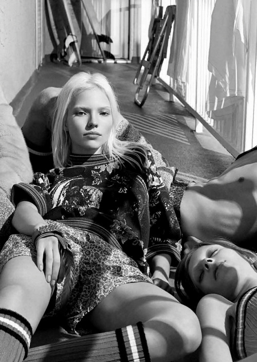 fawun: ‘The Morning After’ Sasha Luss and Lexi Boling photographed by Mikael Jansson fo