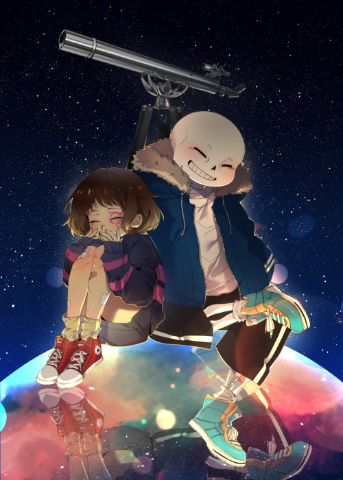 glenvincetatsushi:Undertale ♥Frisk ♥Sans