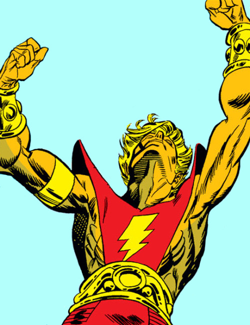 starlin: cosmicmarvelnerd: ᕙ( •̀ ︿•́ )ᕗ Golden Boy!! Always loved how Gil Kane drew him, t