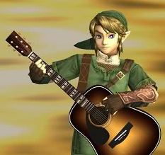 queen-hylia:  I feel like TP Link with this guitar is the proper response to anything: