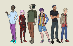 The main characters of the story / comic