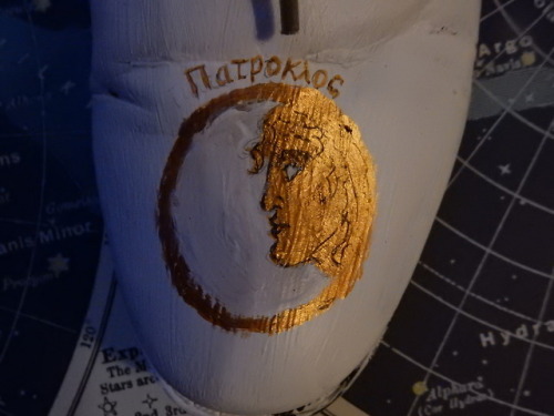 you ever just paint yourself achilles and patroclus themed shoes