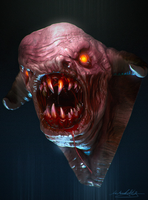 z0mbi3-s0krat3s:  Some killer demon and creature concepts from Mitch Grave. 