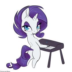 alasou:And on the keyboard… Rarity the