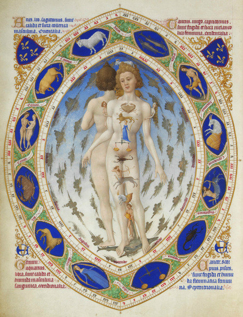 The Limbourg brothers, The Zodiac, in Les Très Riches Heures du Duc de Berry 1412 -1416, tempera on 