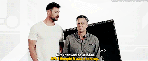 chrishemswortth:Cate Blanchett explains Ragnarok ft. the Tol and the Smol
