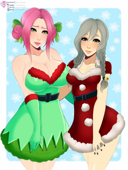  Finished commission of Alysa & Kim (Fallout 4 OCs) on christmas outfits for SexyHair and GrandpaWarrior.All versions up on my PatreonVersions included:- Hi-Res/V2/V3- Lace/V2/V3- Nude/V2 ❤  Support me on Patreon if you like my work ! ❤❤ Also