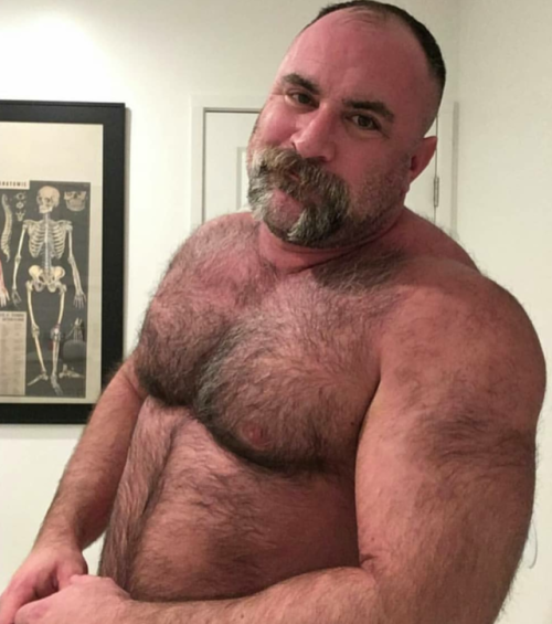 horseshoestache:Beary nice Want to see more hot hairy daddies, bears, and silver foxes? Follow me! M