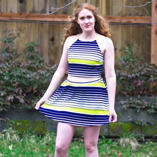 Easy dress upcycle to two piece set - http://bit.ly/2GpYrGG