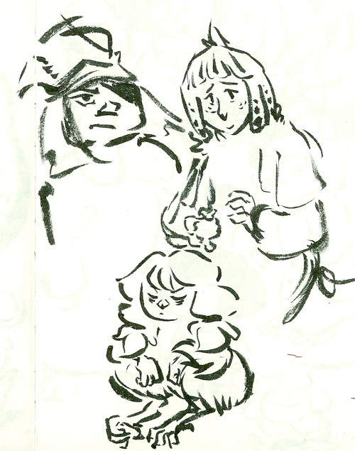 gracekraft:  Happy Ornithursday!  No Ornithia update this week, so have a small dump of pen sketches! 