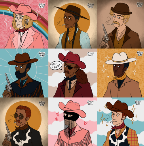 krispy-bits:i know i only post once every six months now but i made a picrew! it’s gay cowboys obvio