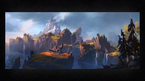 A concept painting I did for upcoming WorldofWarcraft Legion expansion.