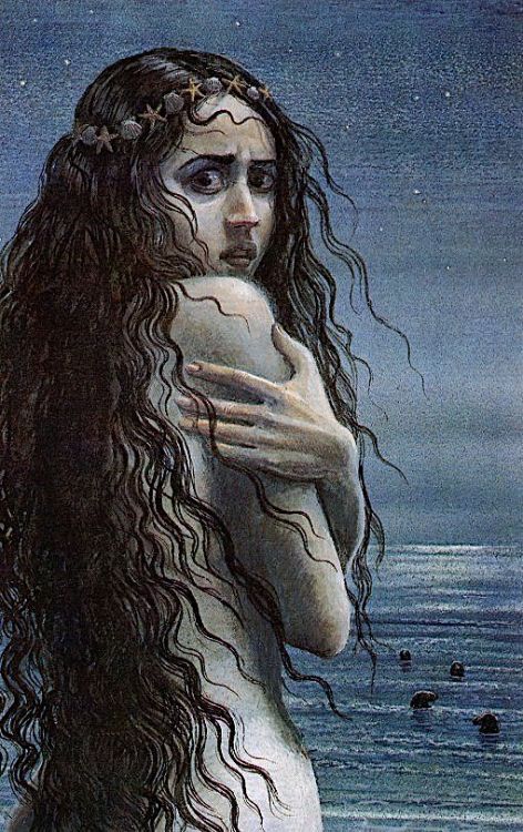 mermaidenmystic:Woman of the Sea by Juan Wijngaard