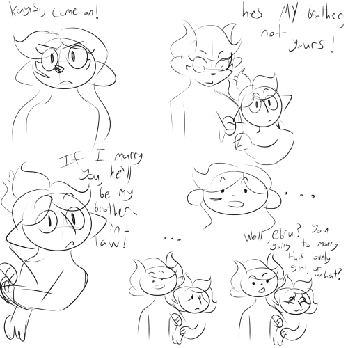 was thinkin about ebru and kayisi gettin married, and i made a bunch of gag comics