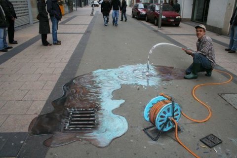 Porn photo wetheurban:  SPOTLIGHT: Amazing 3D Street